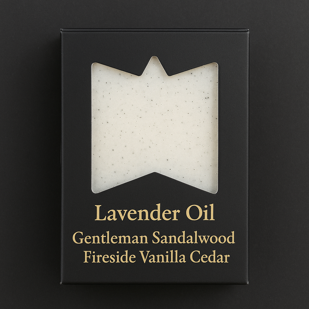 5oz Lavender Oil Soap Bar – Gentleman Sandalwood & Fireside Vanilla Cedar Ashley's Custom Tumblers & Engraving