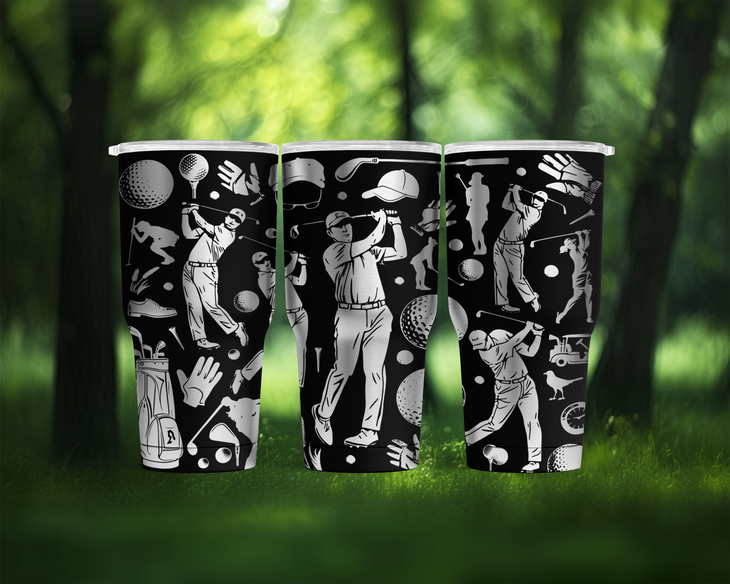 Golf Themed 30 Oz Modern