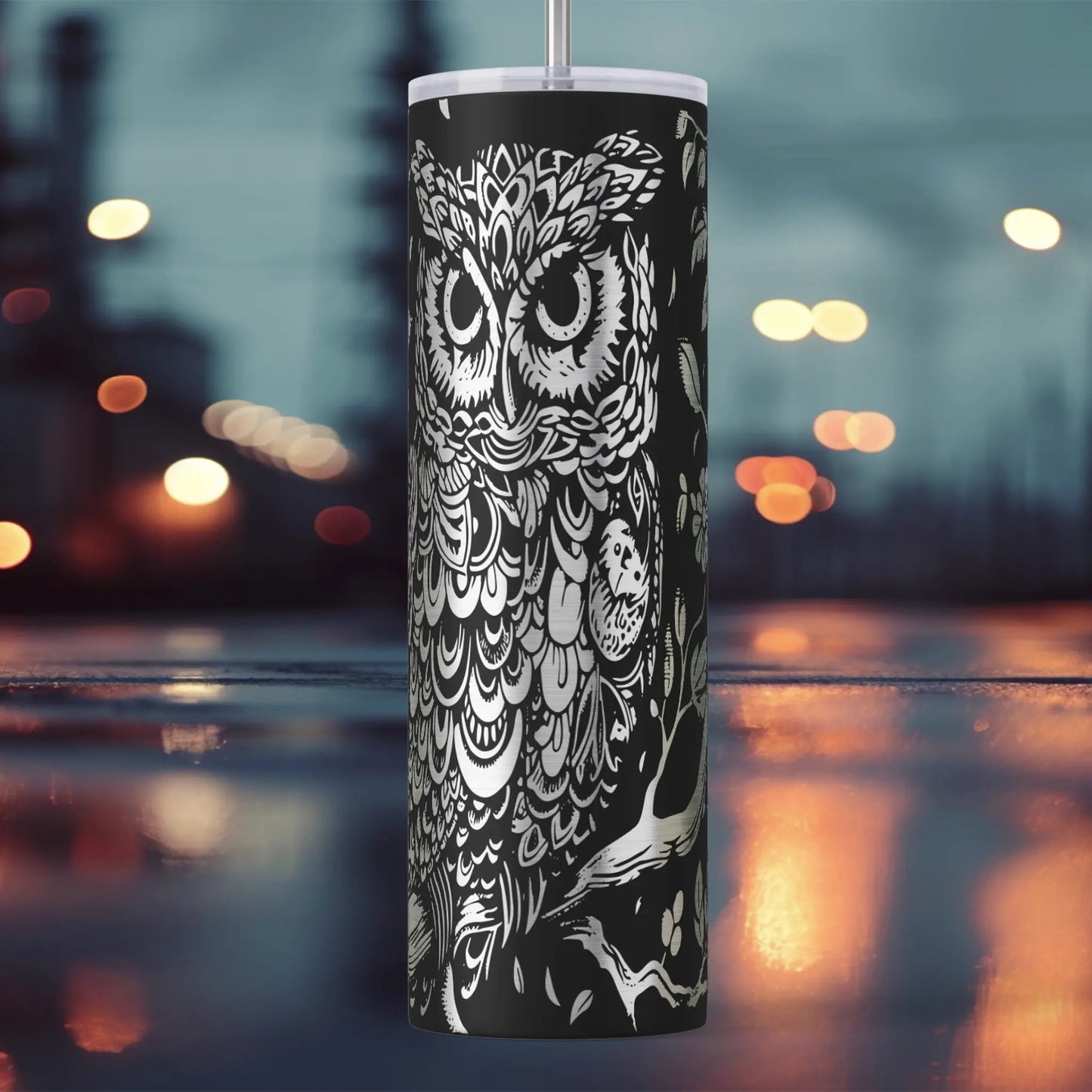 Owl Paisley 20oz Skinny Tumbler – Whimsy Meets Style Ashley's Custom Tumblers & Engraving