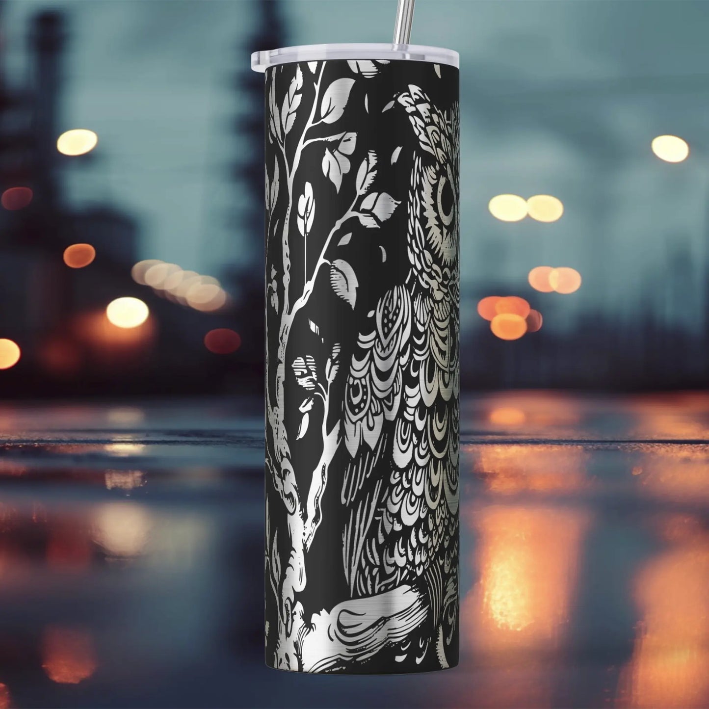 Owl Paisley 20oz Skinny Tumbler – Whimsy Meets Style Ashley's Custom Tumblers & Engraving