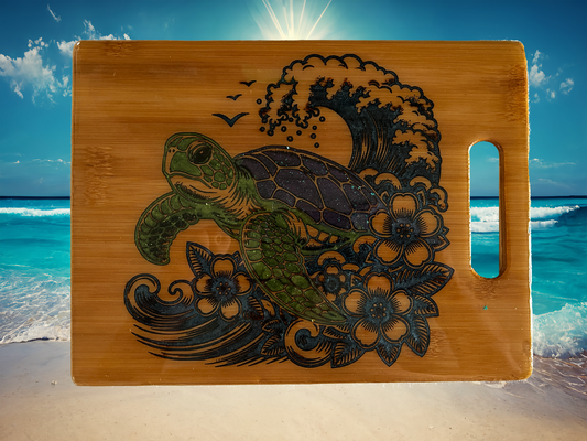 Deep Engraved Epoxied Cutting-board