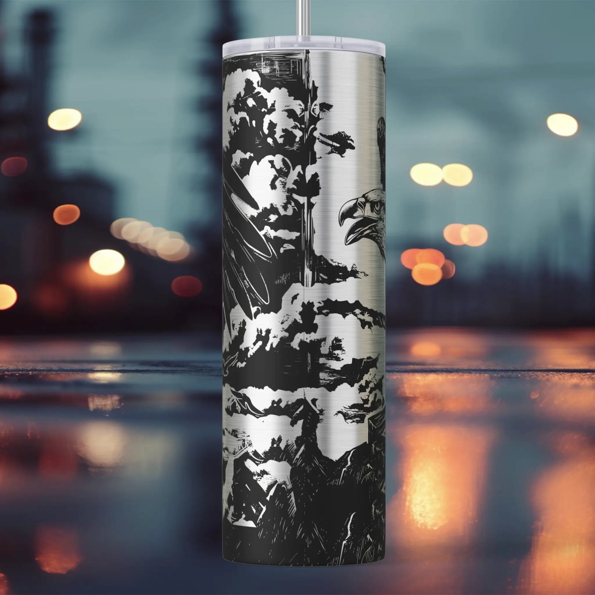 Bald Eagle 20oz Skinny Tumbler – Bold & Patriotic Ashley's Custom Tumblers & Engraving