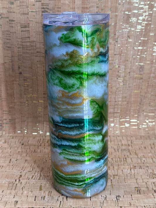 20 Oz Skinny Custom Painted Tumbler